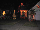 Tacky Xmas lights on encinal, Alameda